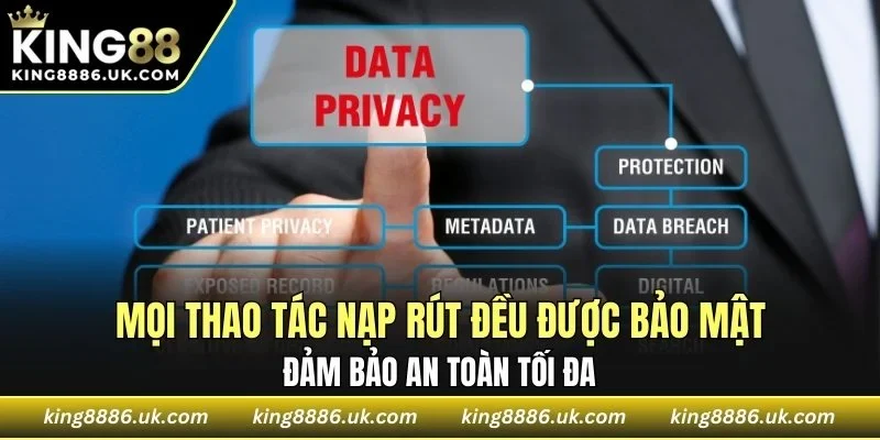 Mọi thao tác nạp rút đều được bảo mật bằng công nghệ mã hóa