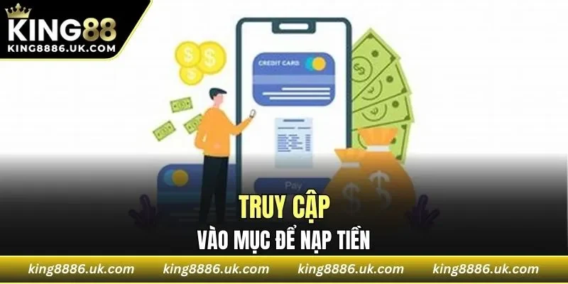 Thao tác chọn vào mục nạp